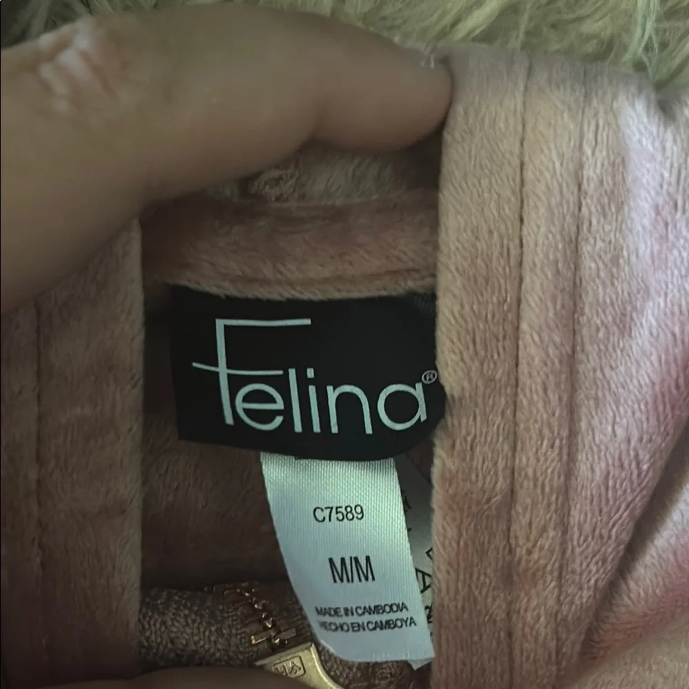 Felina Blue and Pink Velour Track Suit Set - Picture 2 of 10